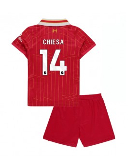 Liverpool Federico Chiesa #14 Replika Hemmakläder Barn 2024-25 Kortärmad (+ byxor)
